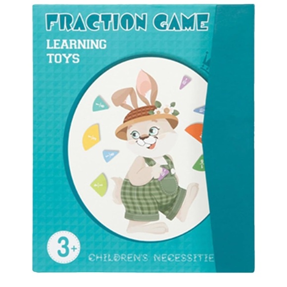 NEW FRACTION GAME LEARNING BOOK - Picture 1 of 3